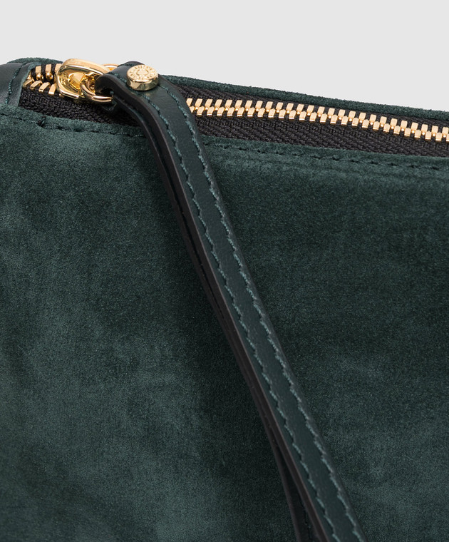 Gianni Chiarini Зеленая замшевая сумка кросс-боди Nora BS10224CMPL изображение 4