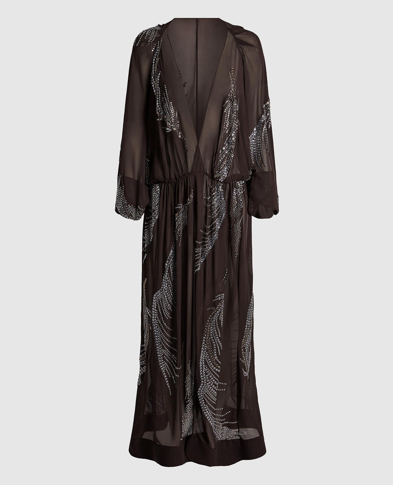 

Коричневое платье Silas с кристаллами, Коричневый, Вечерние платья