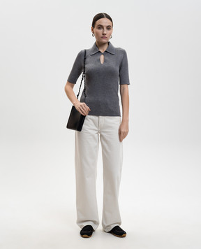 Jil Sander Сіре поло з вовни J01GL0104J14831