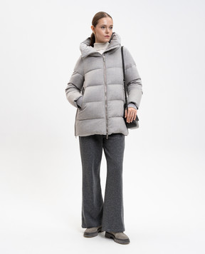 MooRER Серый пуховик CARINZIA из шерсти и кашемира CARINZIALS9