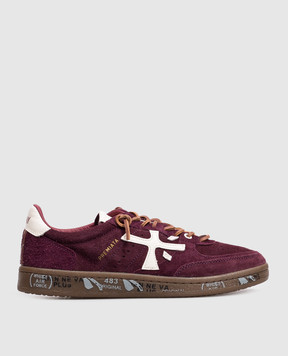Premiata Замшевые бордовые кроссовки BSKTCLAD BSKTCLAD7688