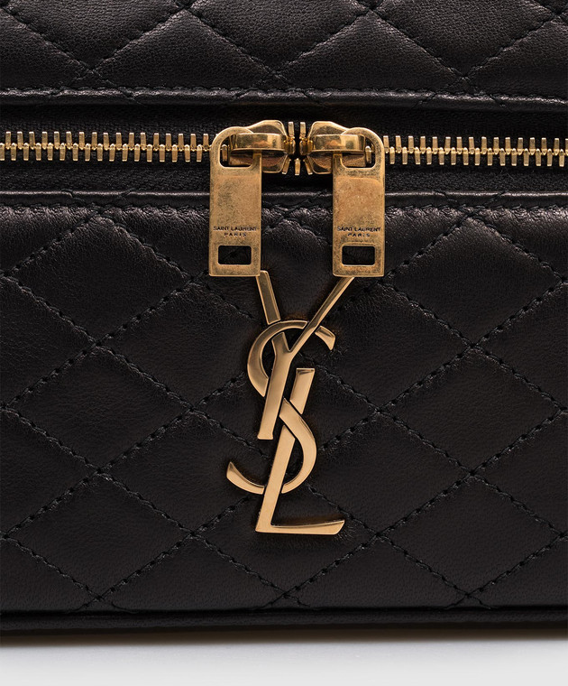 Saint Laurent Чорна шкіряна сумка GABY 7667311EL07 зображення 4