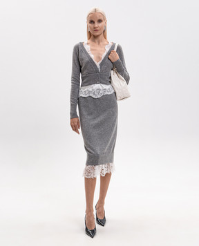 Ermanno Scervino Серая юбка из кашемира D492O308APPYU