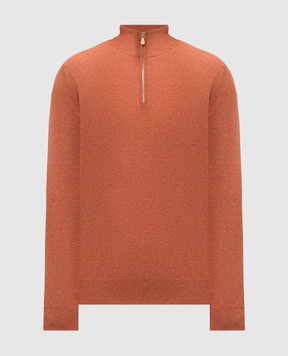 Brunello Cucinelli Помаранчевий джемпер з кашеміру M2200124