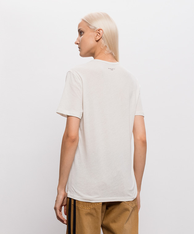 Ann Demeulemeester Футболка Baptist цвета айвори B0014217FA206 изображение 4