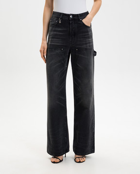 AMIRI Чорні джинси з ефектом потертості AWDNGH1023