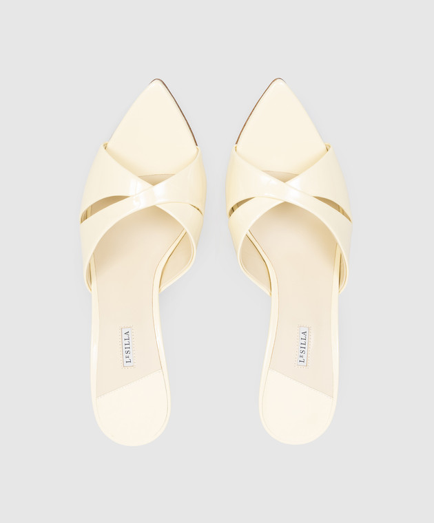 Le Silla Желтые лакированные мюли SHIRLEY 6621F080BXPPGSM изображение 4