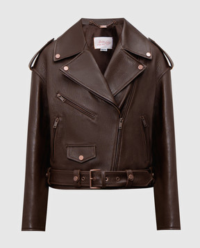 Babe Pay Pls Коричнева шкіряна косуха 2106УКР1ASTON