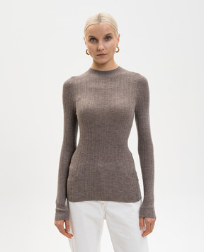 LISA YANG Коричневий топ Davina з кашеміру 2026005