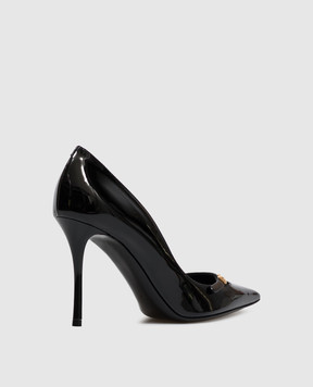 Dolce&Gabbana Черные кожаные лакированные туфли CD2004A1471