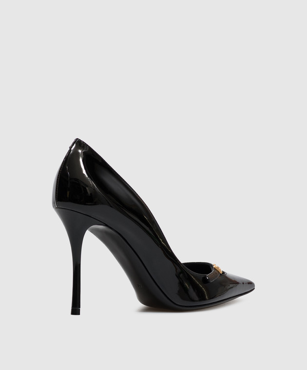 Dolce&Gabbana Черные кожаные лакированные туфли CD2004A1471 изображение 3