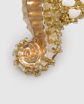 Vondels Золотиста ялинкова іграшка Seahorse 4250101135217