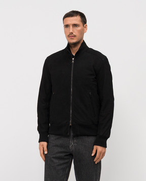 Cashmere&Whiskey Чорна замшева куртка DF272NAPPA