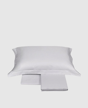 Fazzini Сірий комплект сатинової постільної білизни з бавовни TRECENTO TRCCOCO240X220Q268