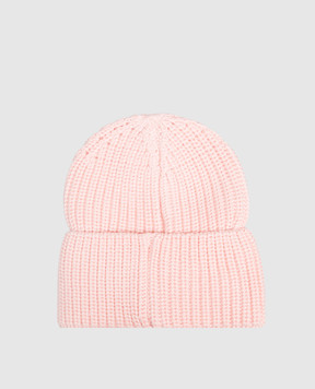 Palm Angels Дитяча рожева шапка з вишивкою логотипа F6PAJGHT226
