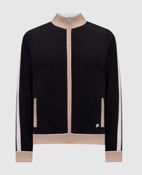 Bertolo Cashmere Черная спортивная куртка 902347001902