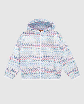 Missoni Детская голубая ветровка в брендовый принт MY2A10N04121213