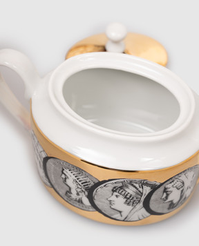 Fornasetti Біла порцелянова цукорниця Cammei P21Z300