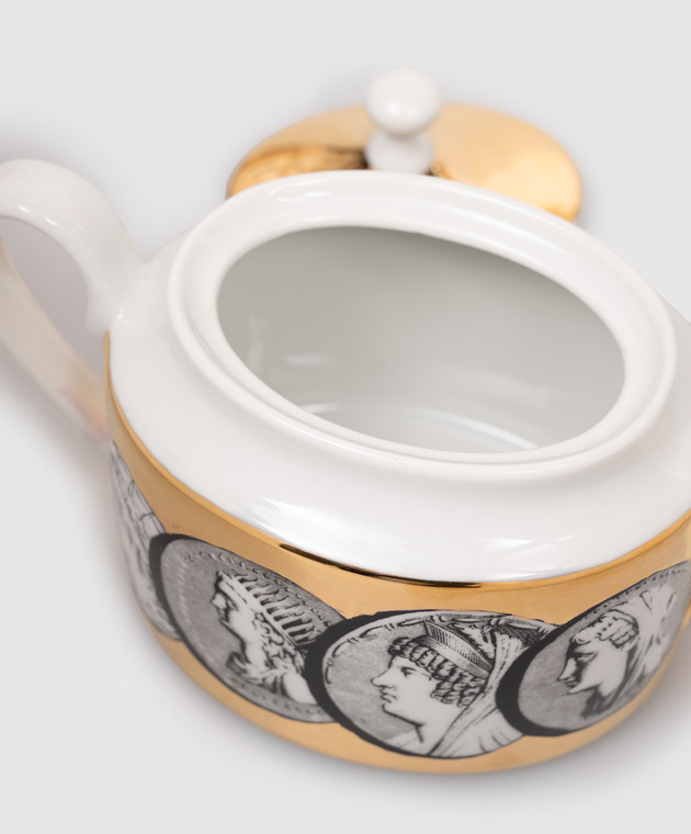 Fornasetti Белая фарфоровая сахарница Cammei P21Z300 изображение 2