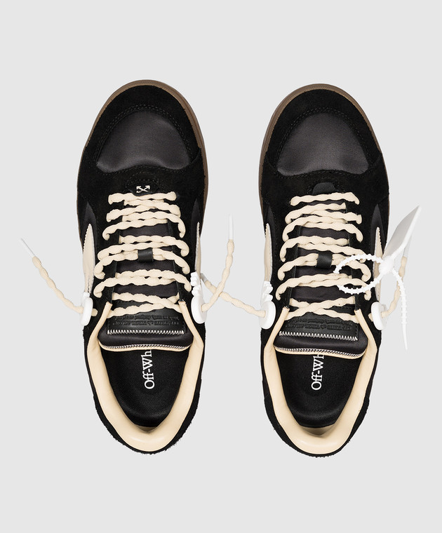Off-White Чорні комбіновані кросівки End Of Play з емблемою OF06209001 зображення 4