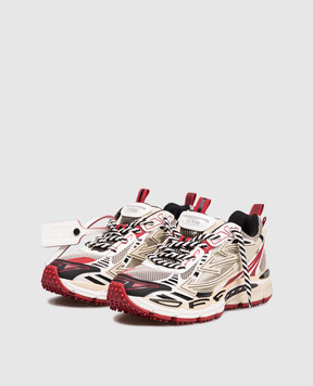 Off-White Бежеві кросівки OW BE RIGHT BACK з патчем логотипа OWIA289F25FAB005