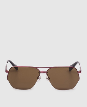 Jacquemus Розовые солнцезащитные очки Aviador JAC67C6SUN