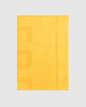 Vilebrequin Оранжевое махровое пляжное полотенце с логотипом SANC1200