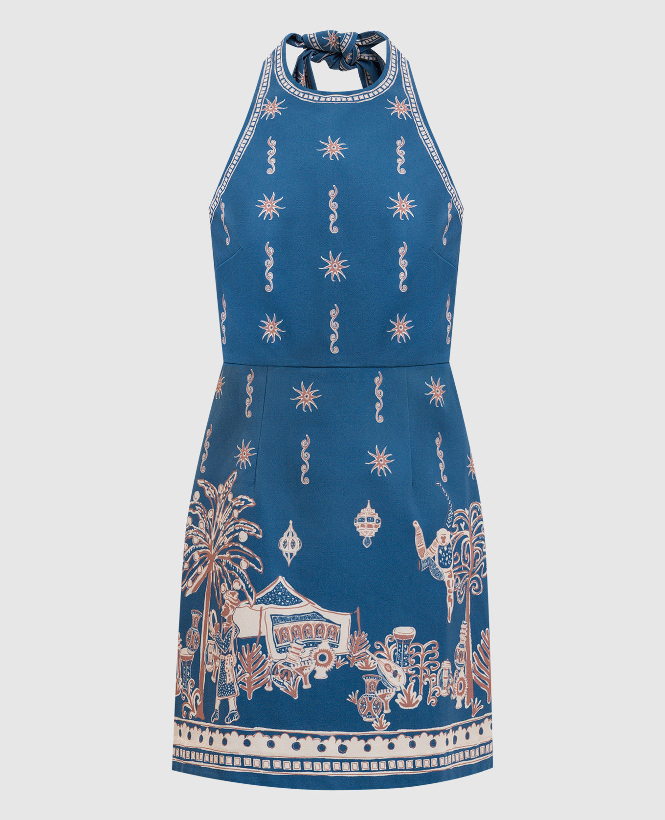 

Синее платье мини Acacia с открытой спиной, Синий, Повседневные платья