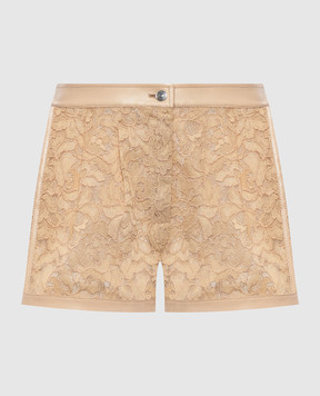 Ermanno Scervino Бежеві шорти з мережива D480P723IPUBD