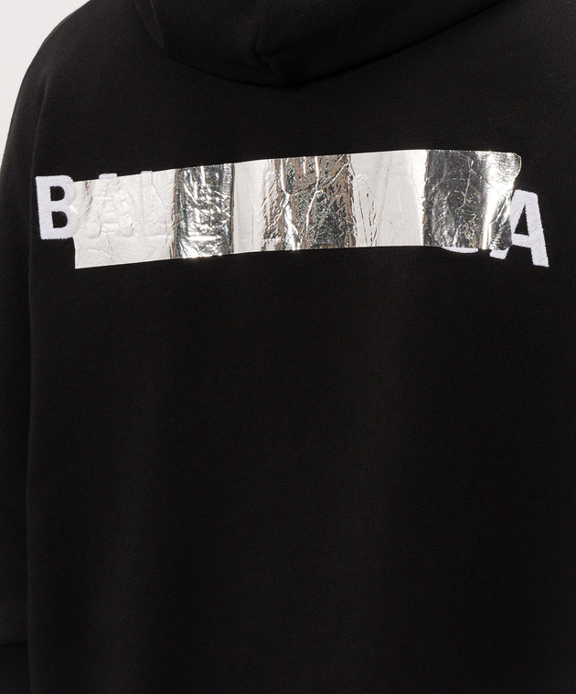 Balenciaga Чорна спортивна куртка Silver Tape A009EATVVE3 зображення 5