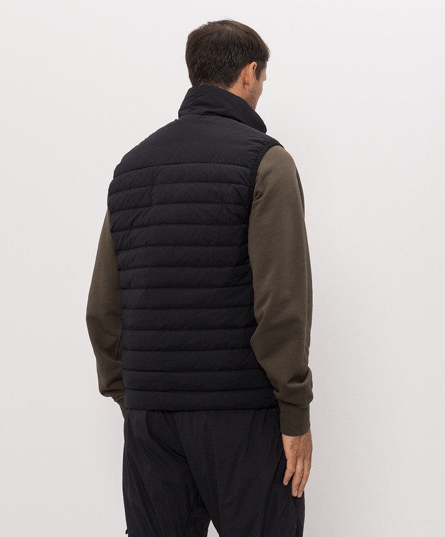 Stone Island Чорний пуховий жилет з патчем логотипа L2S15G100011S0183 зображення 4
