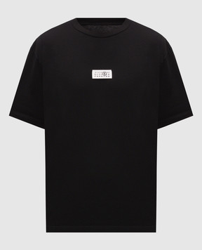 Maison Margiela MM6 Чорна футболка з нашивкою SH0GC0071M20258