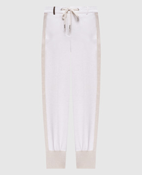 Peserico Білі меланжеві джогери P04531J02347A