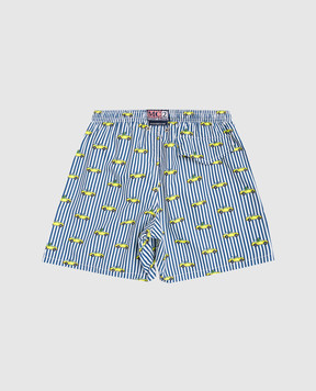 MC2 SAINT BARTH Дитячі шорти для плавання Jean Lighting з принтом JEA000402519L