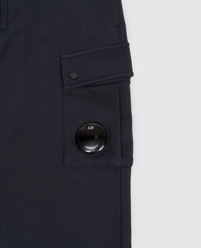 C.P. Company Детские синие джоггеры-карго с патчем логотипа CMP00ZLCA691014