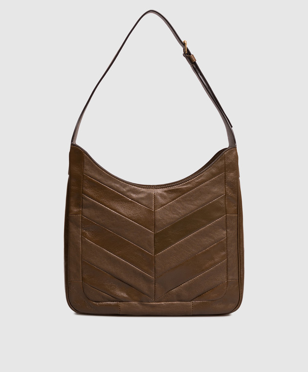 Valentino Коричневая кожаная сумка VLogo 9W2B0T80KID изображение 4