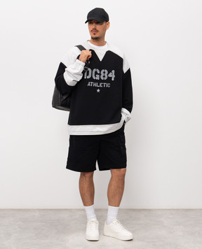 Dolce&Gabbana Чорний світшот з принтом G9BZXTG7PPD