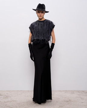 Brunello Cucinelli Черная юбка M0H38G3570