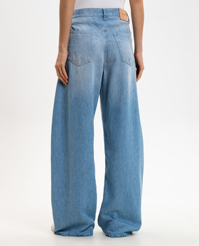 Dondup Голубые джинсы Alek с патчем DP854DF0266DMC6