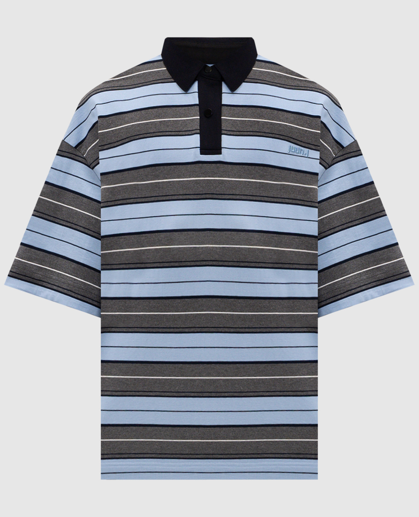 

Поло в полоску с вышивкой логотипа, Разноцветный, Поло