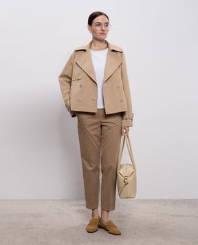 Peserico Коричневі штани з патчем A0458801964