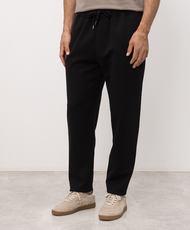 Brunello Cucinelli Чорні спортивні штани MM8313243G зображення 3