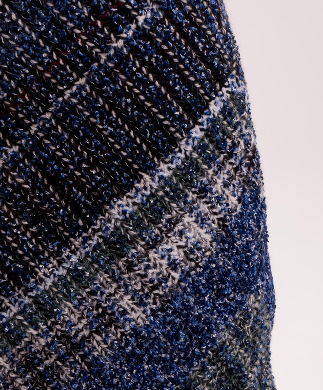 Missoni Синяя юбка мини с шерстью DS26WH09BC006I изображение 5