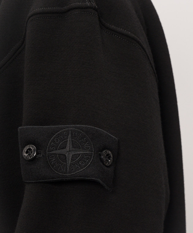 Stone Island Черный утепленный свитшот с шерстью L2S156100013S0F15 изображение 5