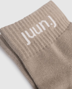 Juun.j Хаки носки с узором логотипа JC63KTP52A