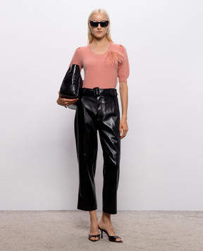 Twinset Чорні штани з поясом 262TP2051
