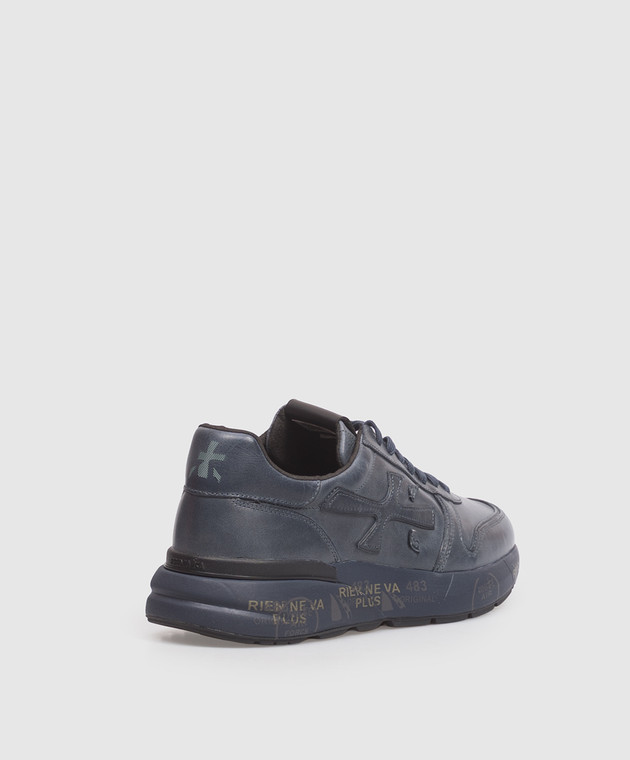 Premiata Синие кожаные кроссовки Mick 1807 MICK1807 изображение 3