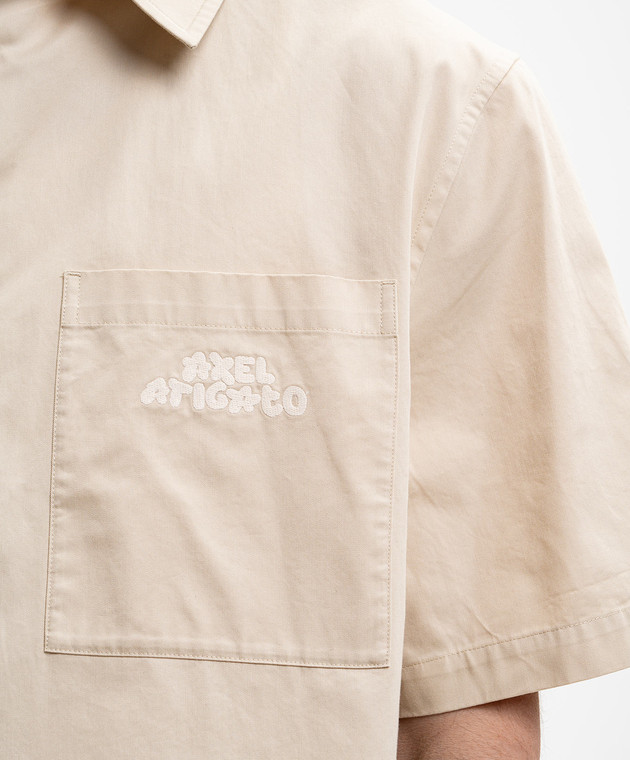 Axel Arigato Бежевая рубашка Drew A3980002 изображение 5