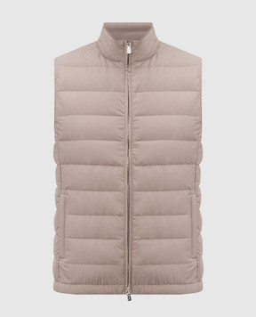 Enrico Mandelli Бежевий пуховий жилет 3T570A519V