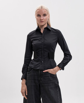 Vetements Чорна сорочка WH27SH042B